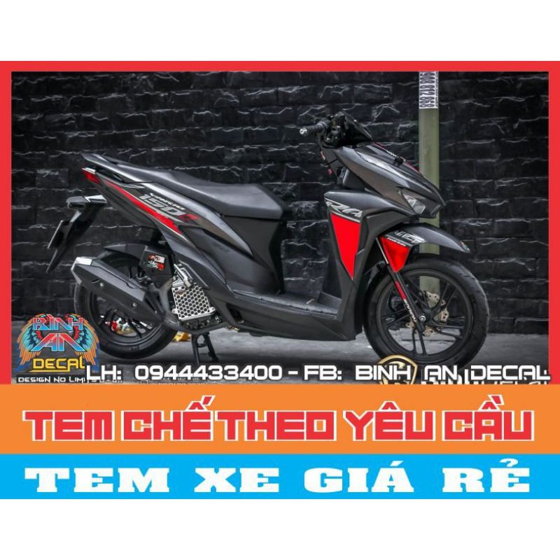 tem rời VARIO đỏ đen.