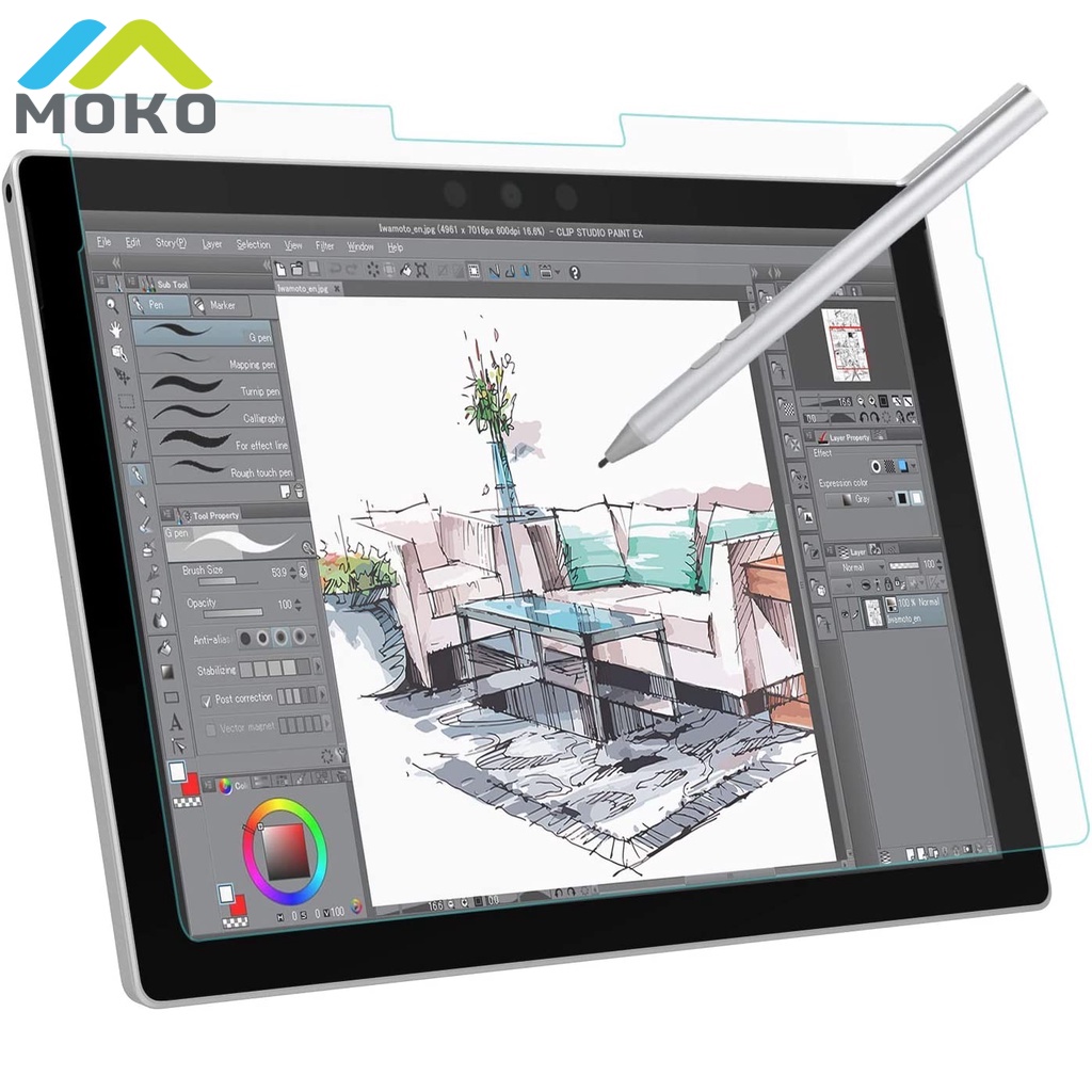 Miếng Dán Bảo Vệ Màn Hình Bằng Giấy Phản Quang Cho Microsoft Surface Pro 7 plus / Pro 7 / Pro 6 / Pro 5 / Pro 4 / Pro LTE