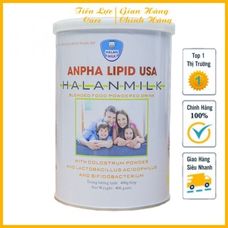 Sữa Non Anpha Lipid USA - Halanmilk - Tăng Sức Đề Kháng, Sức Khỏe, Bổ Sung Canxi Và Giảm Mệt Mỏi Hộp 400gam