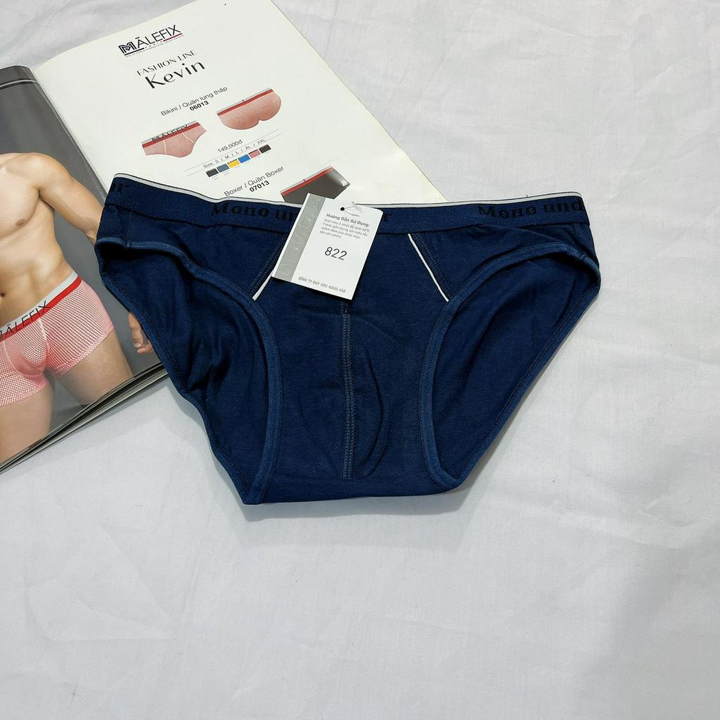 Quần lót nam tam giác cao cấp cotton Mono chính hãng lưng vừa bền đẹp, thoáng mát, thấm hút mồ hôi, co giãn thoải mái