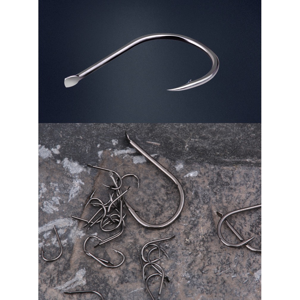 Hộp 50 Lưỡi Câu Cá Bằng Thép Carbon Kích Thước 1 # -15 #