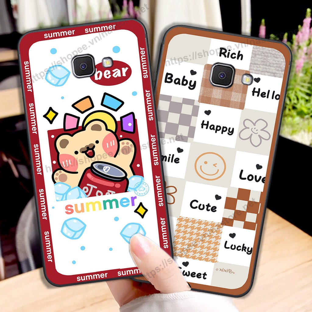 Ốp lưng Samsung A9 Pro - Samsung C9 Pro trái tim gấu bền cực đẹp cute