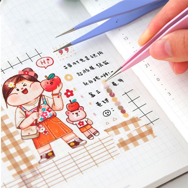 Nhíp gắp sticker màu macaron TOGU kẹp gắp hình dán hỗ trợ trang trí sổ tay bullet journal
