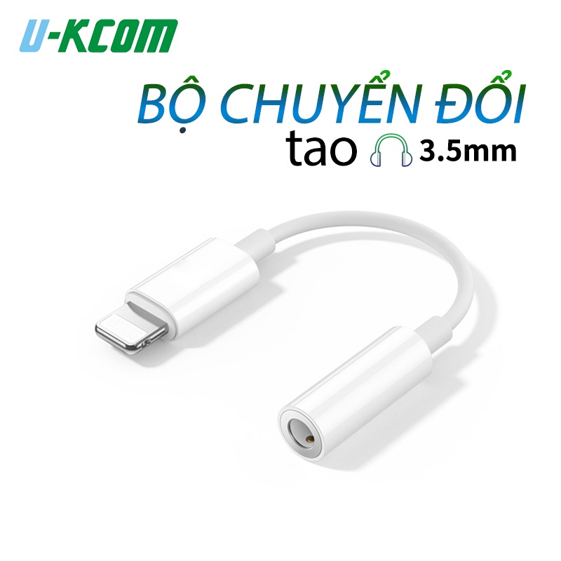 Cáp chuyển đổi USB type-c/Lighting sang giắc 3.5mm U-KCOM chuyên dụng
