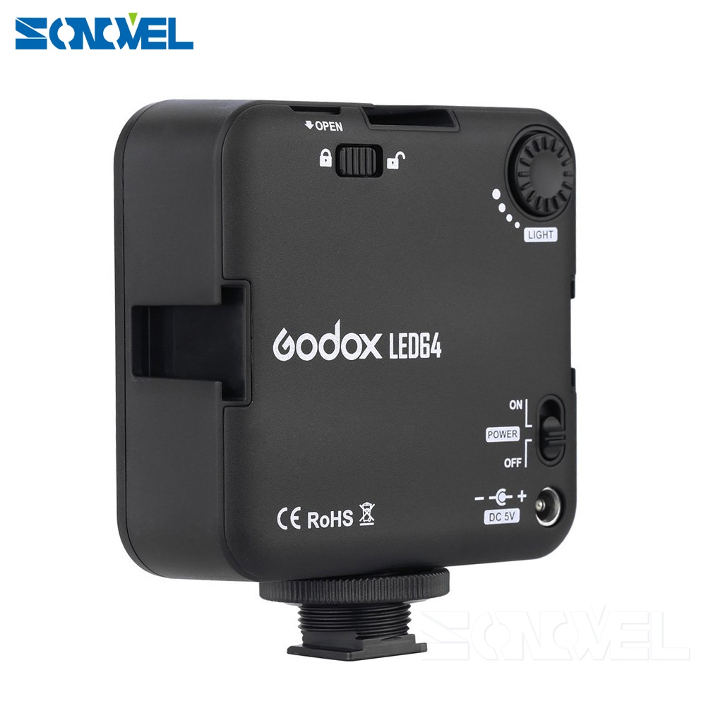 Bảng Đèn LED Godox LED64 Cho Máy Ảnh Canon Nikon Sony