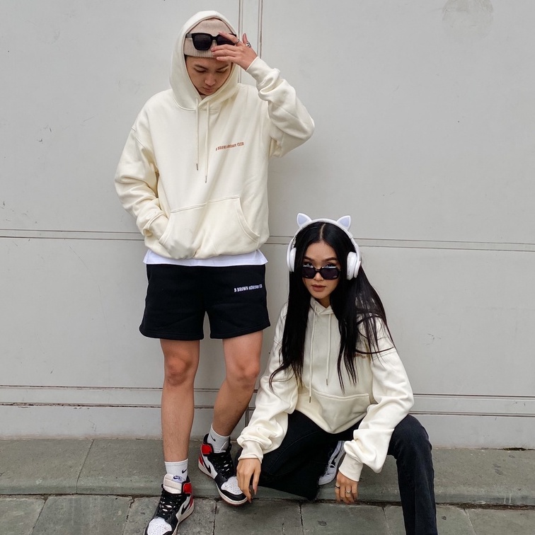 Áo Hoodie nỉ bông Local Brand cao cấp, form unisex cho nam nữ, thương hiệu B Brown