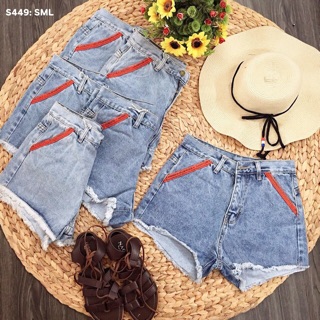 Quần sort Jean lưng cao siêu rẻ ảnh chụp thật