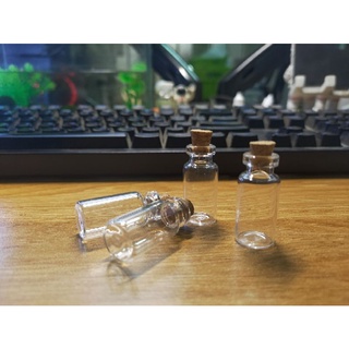 KDC - Lọ thủy tinh 3ml (kèm nút bấc - không kèm móc khóa)