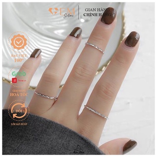 Nhẫn bạc nữ trơn lấp lánh đơn giản