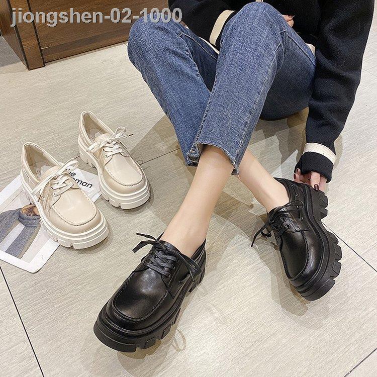 ♗▦✙Giày Oxford Thắt Dây Phong Cách Anh Quốc Cho Nữ