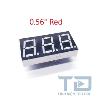 Led 7 đoạn 0.56inch đỏ 3 số âm chung