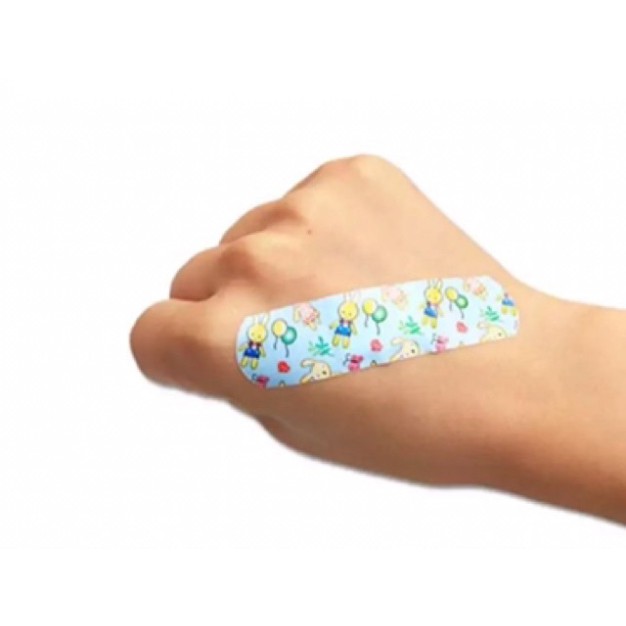 Hộp 100 miếng Ơ gâu- băng cá nhân trẻ em( có hình ngộ nghĩnh)