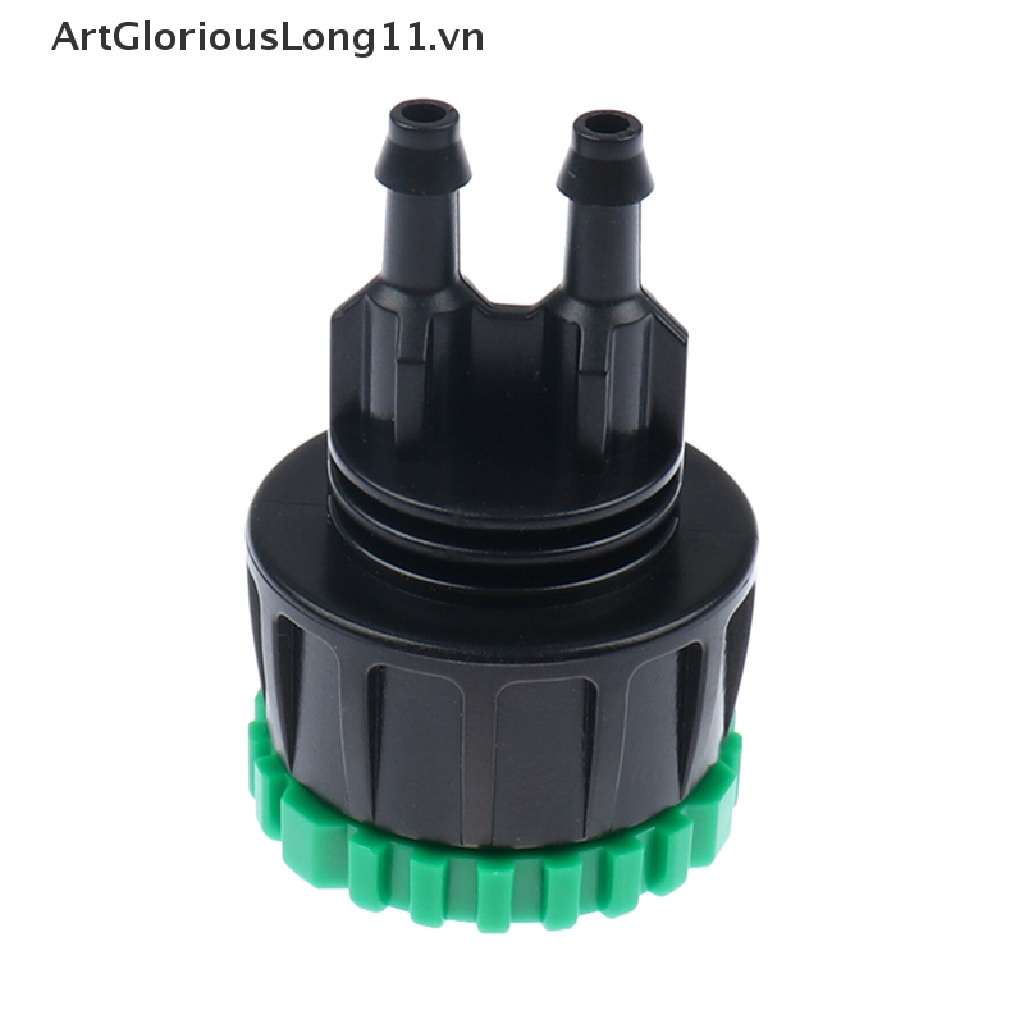 【ArtGloriousLong】 Garden hose 1/4&quot; to 1/2&quot; 3/4&quot; Female Y connector irrigation 4/7 hose adapter .