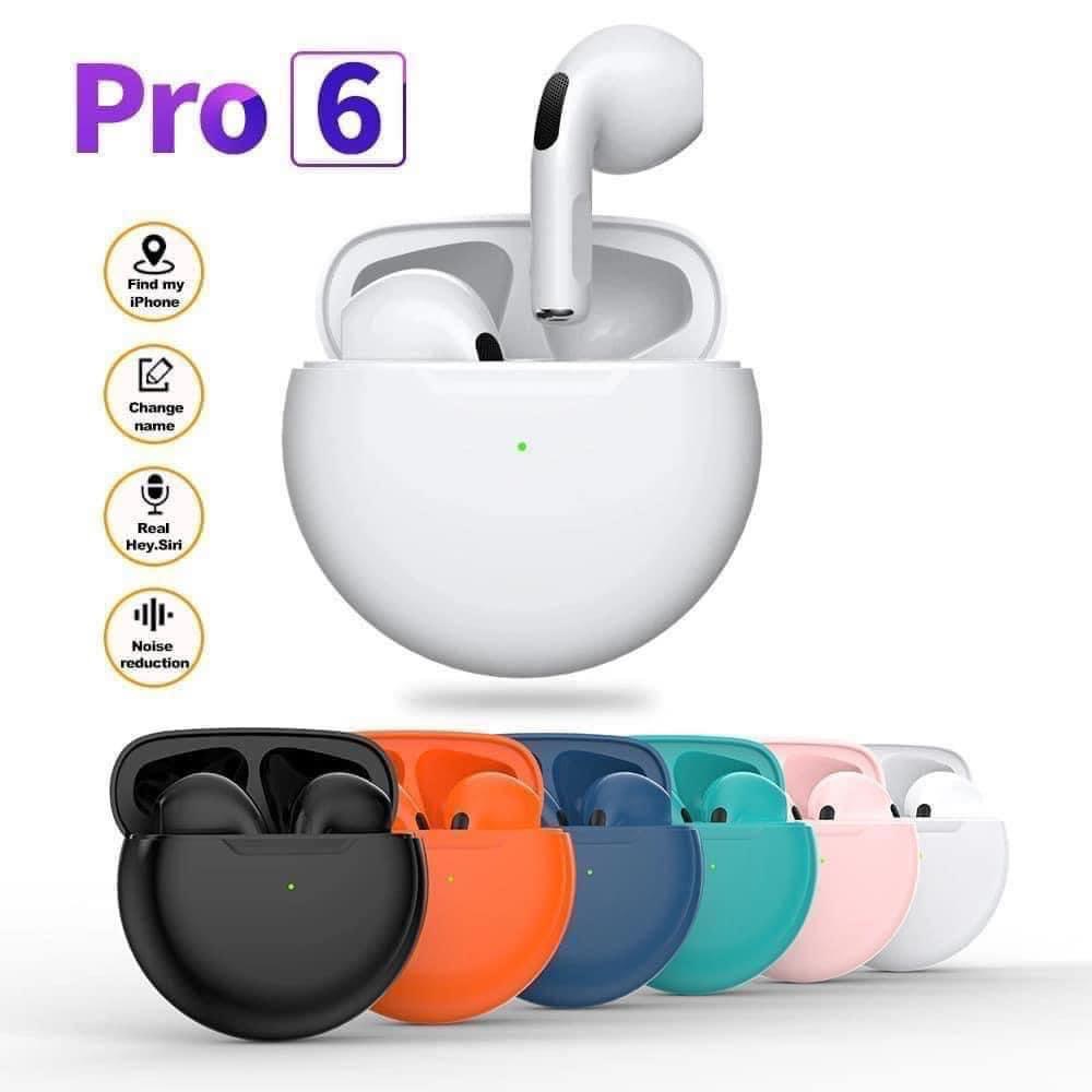 Tai nghe ko dây Pro6 nhiều màu