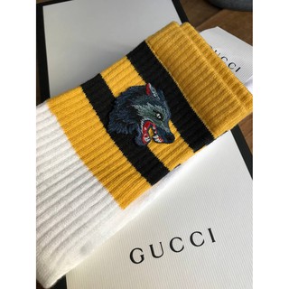 Tất vớ thể thao thời trang Gucci 4 mẫu Ong Đen - Hổ Đen & Trắng - Sói trắng
