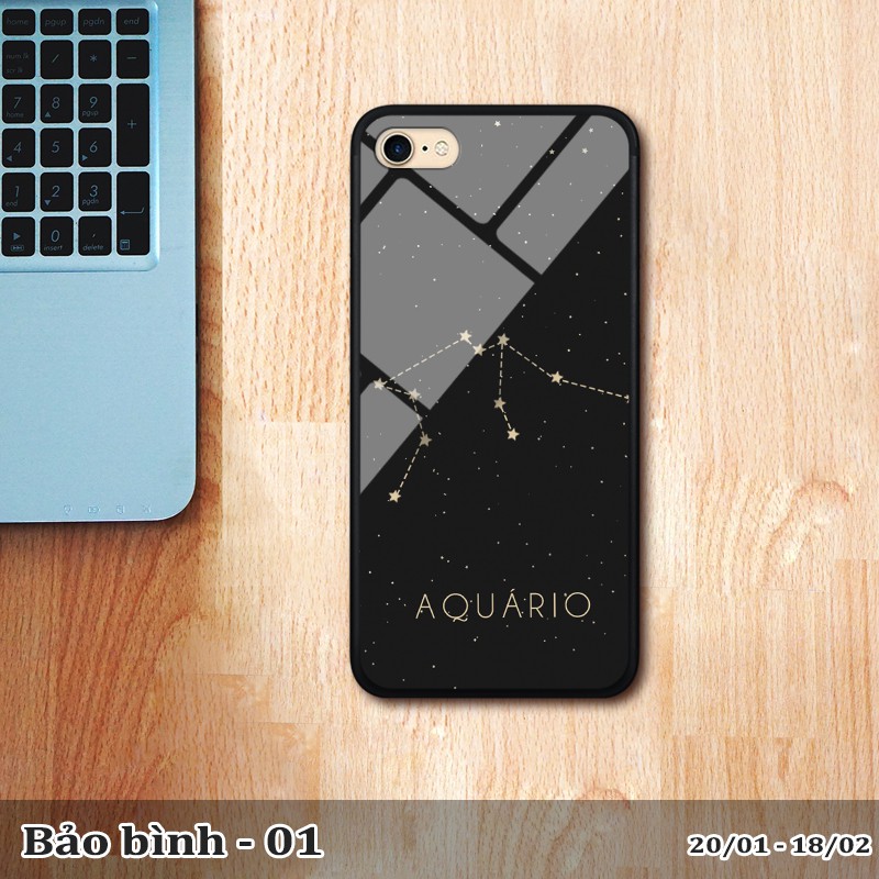 Ốp kính Iphone 7 in cung hoàng đạo