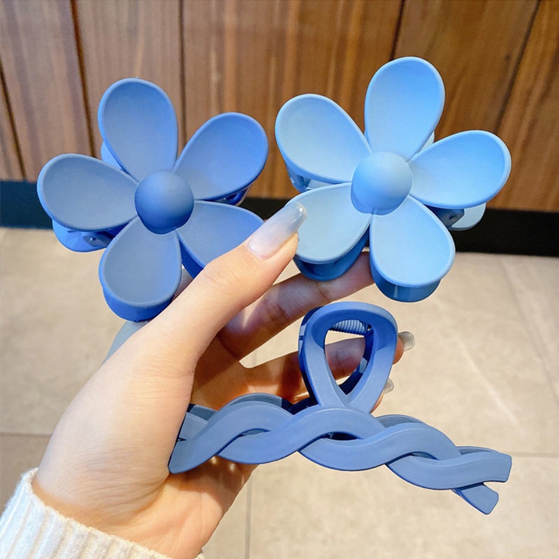 Kẹp tóc càng cua Hàn Quốc nữ đẹp hottrend nhám cỡ size lớn 16881