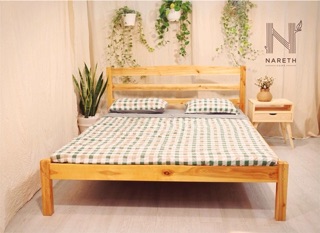 Giường gỗ bạch dương 1m6x2m