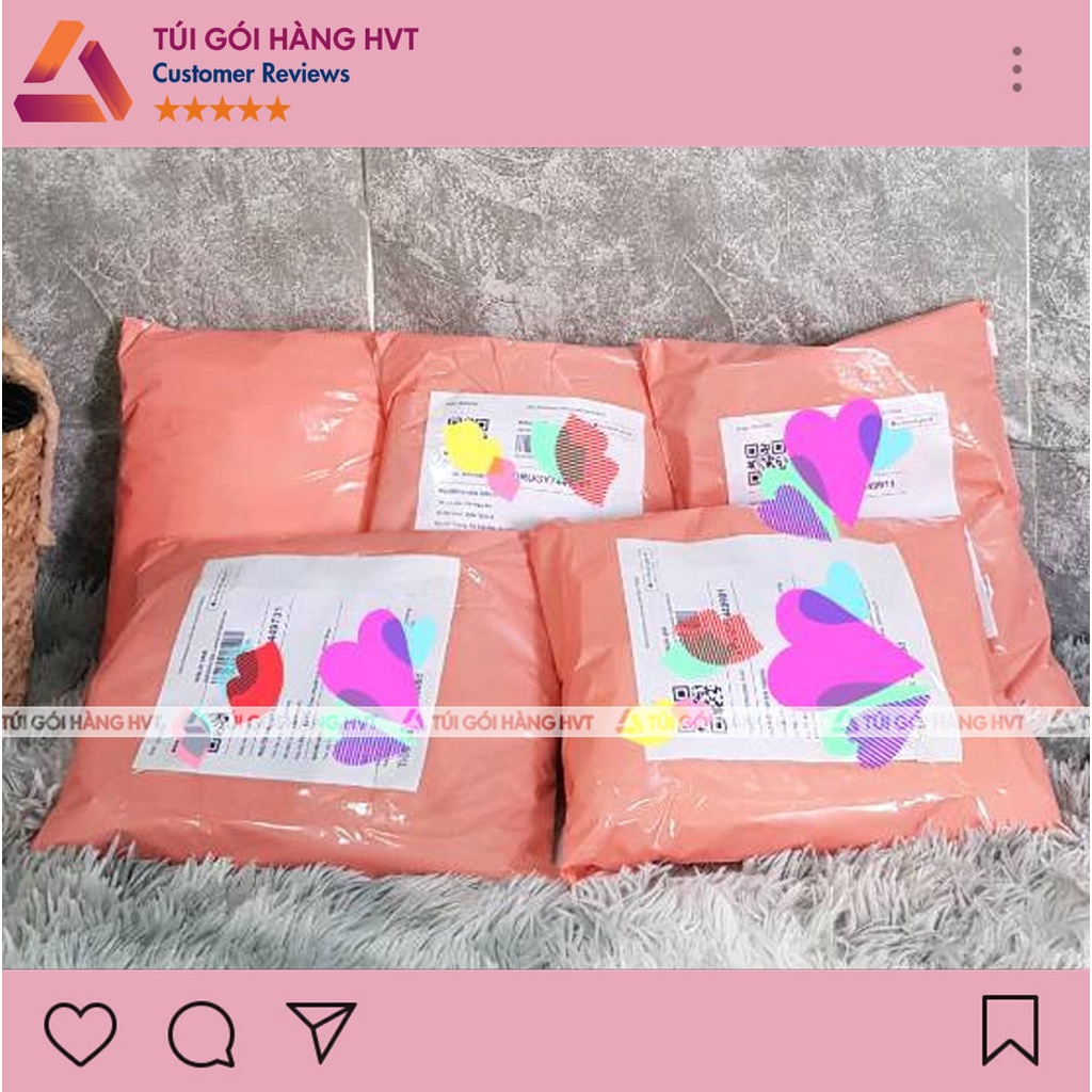 Túi Gói Hàng Niêm Phong NHUAHVT Size 15*22cm Đóng Hàng Chuyển Phát Nhanh Cuộn 100 Túi