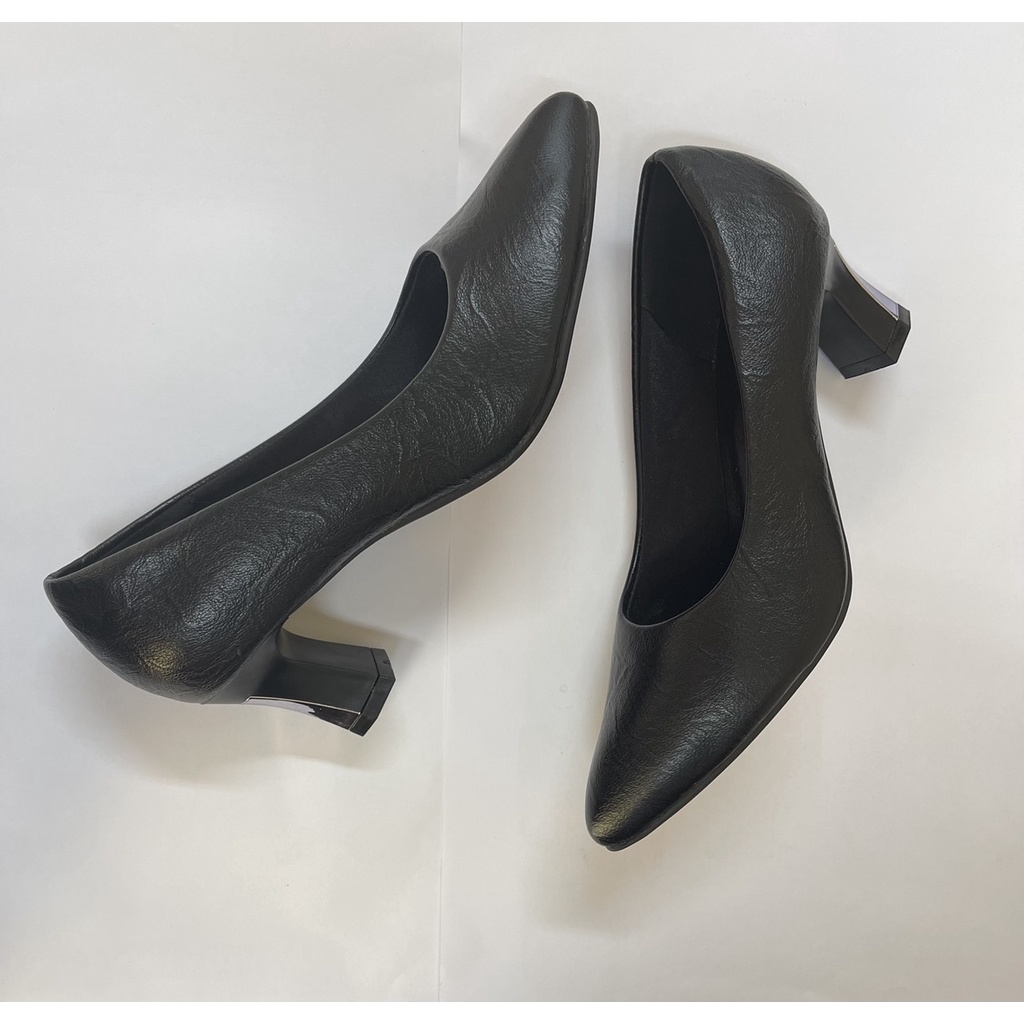 Giày Cao Gót Nữ Sang Trọng, Da Mềm, Đế 5cm