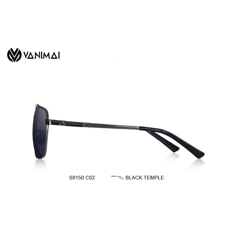 Mắt kính mát Nam- Kính Nam phân cực S8150, kính nam gọng vuông thời trang hàng nhập Mỹ chính hãng, mắt kính Vanimai