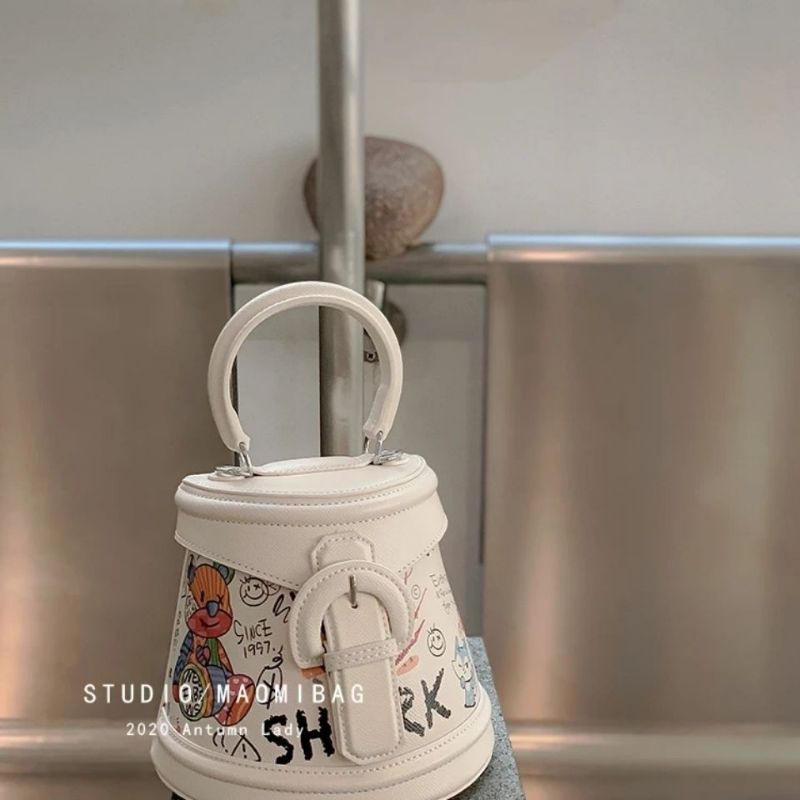 ✨ Túi Gấu Graffiti Xô - Túi Xách Nữ - Hàng Quảng Châu