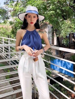 Sét áo xanh quần trắng