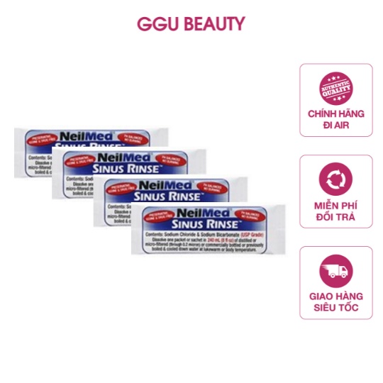 Bịch Muối Rửa Mũi Neilmed Sinus Rinse Chính Hãng Nội Địa Mỹ GGU beauty-VC-004