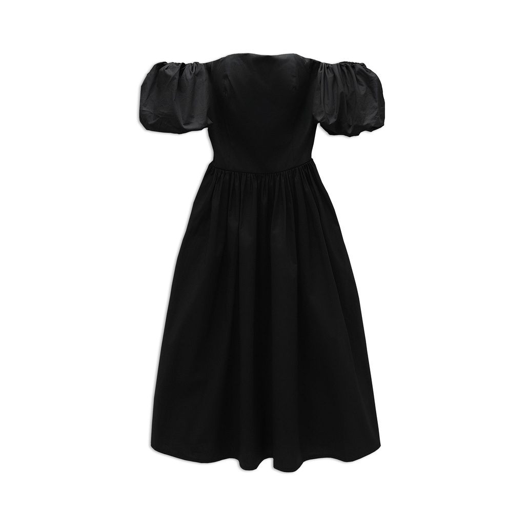 Đầm Dài Nữ Pumpkin Sleeves , Chất vải Kate Ướt thoải mái , WDD000159,SOMEHOW