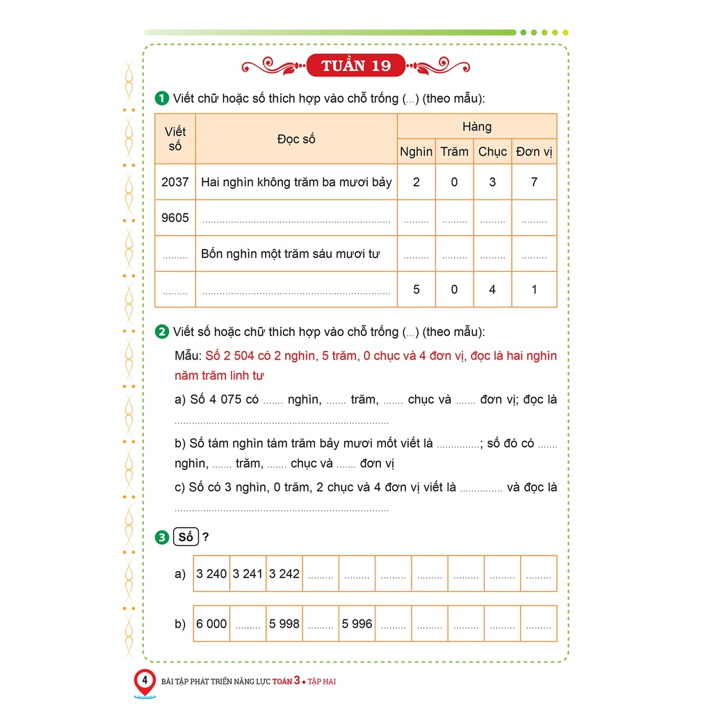 Sách - Bài tập phát triển năng lực Toán 3 Tập 2