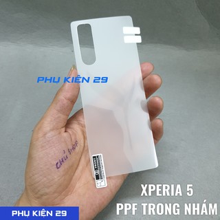 [Sony Xperia 5 / 5 Mark 2/ 5 Mark 3] Dán dẻo FULL mặt lưng PPF nhám cao cấp