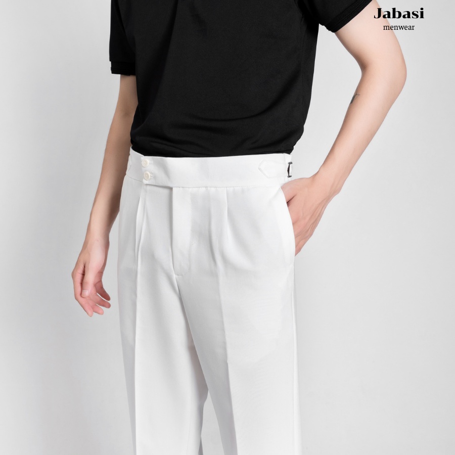 Quần âu nam cạp cao dáng baggy Premium, phom trẻ chất liệu vải lạnh hàn thời trang nam