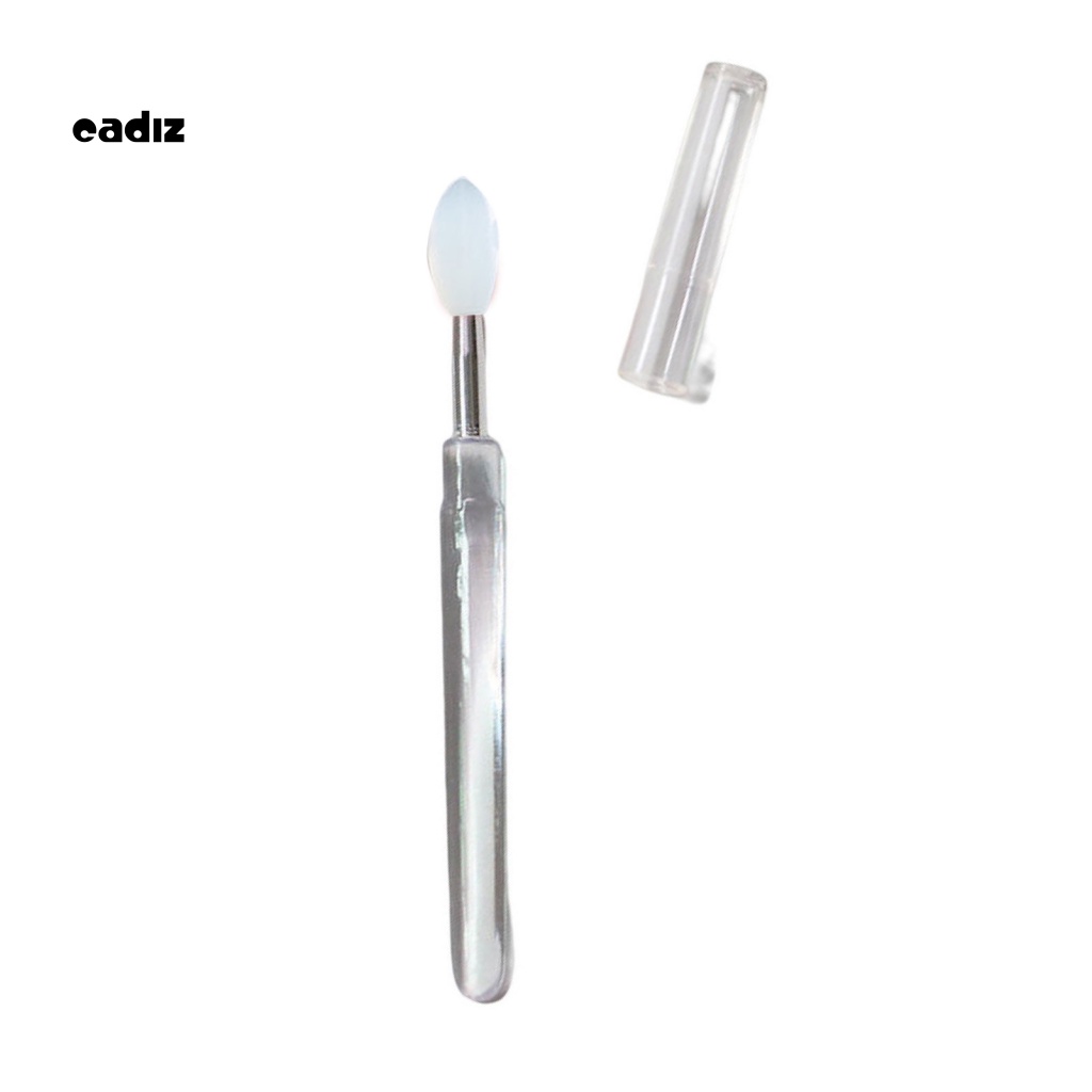 Cọ Trang Điểm Mắt Môi Mini Bằng Silicone Kèm Nắp Đậy Cho Nữ