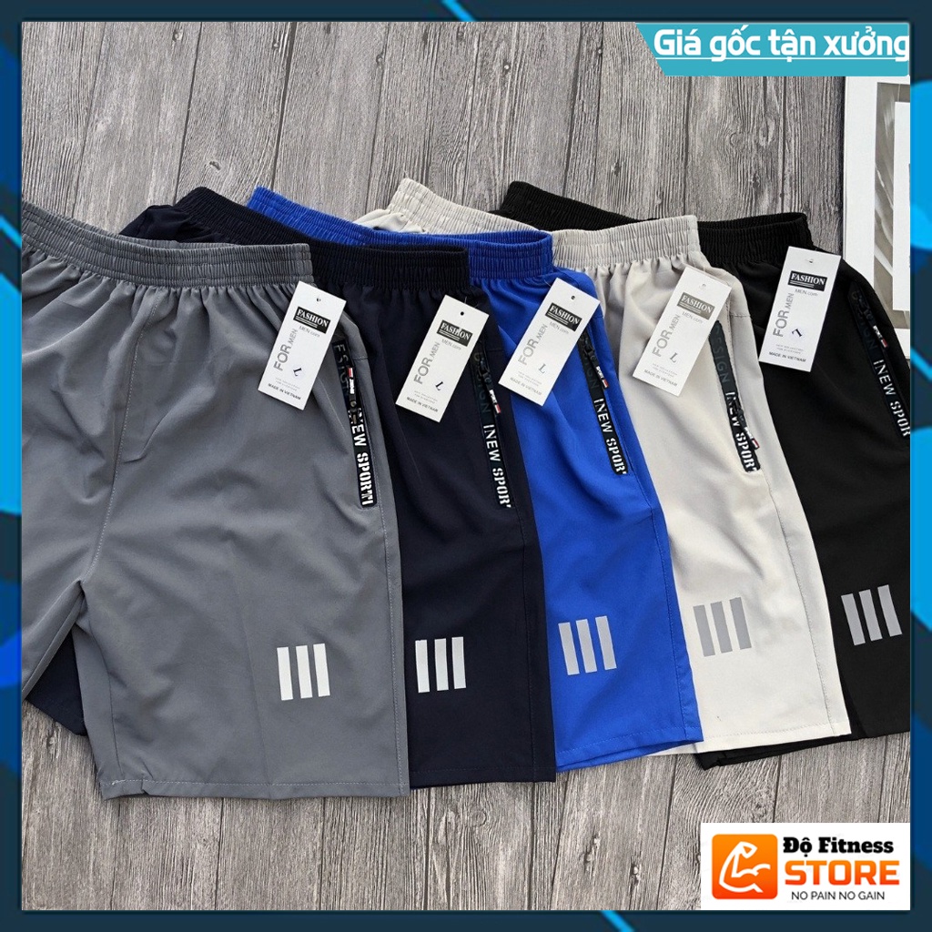 Quần Đùi Nam, Quần Short Thể Thao, Co Giãn Nhẹ 4 Chiều, Mặc Thoải Mái, Mềm Mịn, Thoáng Mát, Không Phai Xù