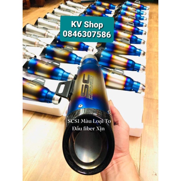 Pô SCS1 2 vanh hàng cao cấp, họng 51mm