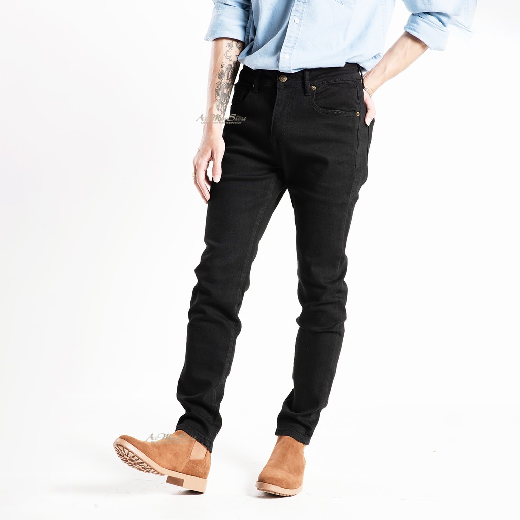 Quần jean nam đen và quần jean xanh nhạt dáng Slim fit đẹp hàng cao cấp xuất khẩu Hàn Quốc chính hãng Routine mới 2019 | BigBuy360 - bigbuy360.vn
