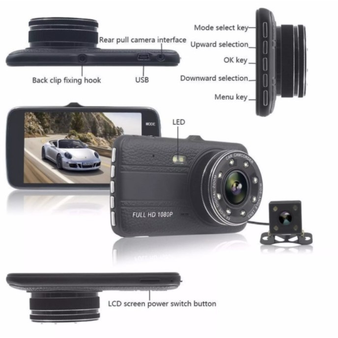 Camera Hành Trình VIET MAPS X004 Plus -Camera Trước và Sau- Sử Dụng Tiếng Việt Dễ Sử Dụng Công Nghệ Full Hd1080