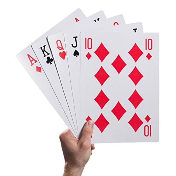 [Hàng Sẵn - Giá Gốc] Bộ bài Poker siêu to khổng lồ cỡ A4