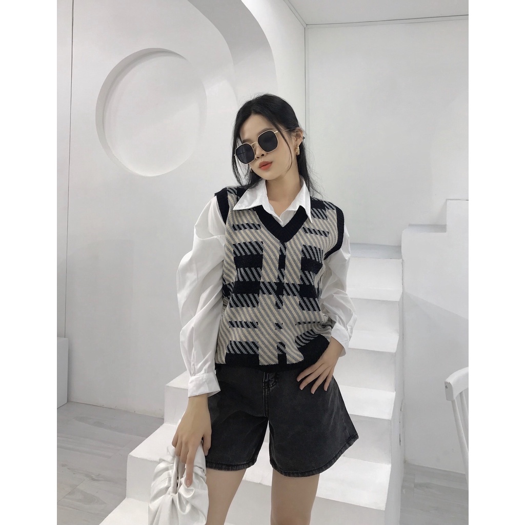 Áo Gile Len Hoạ Tiết | BigBuy360 - bigbuy360.vn