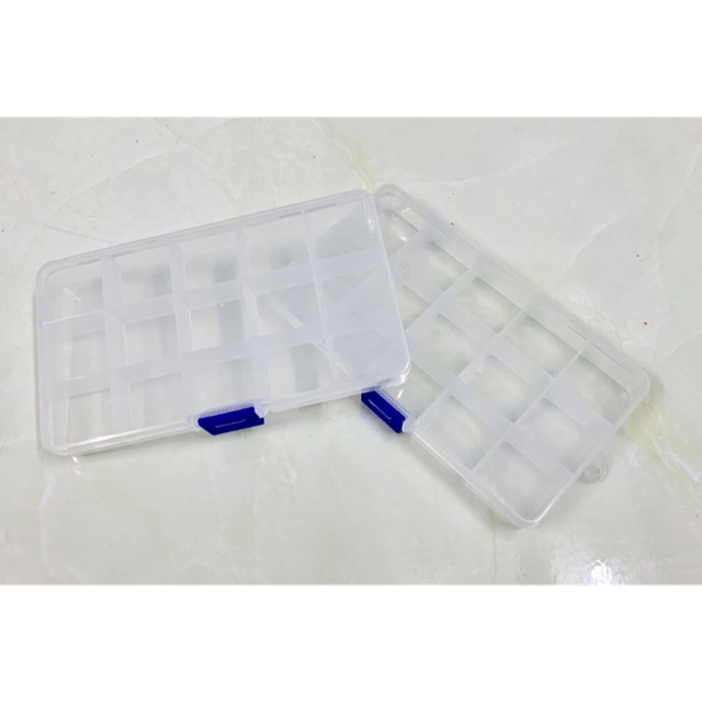 Bộ 2 hộp nhựa 15 ngăn.