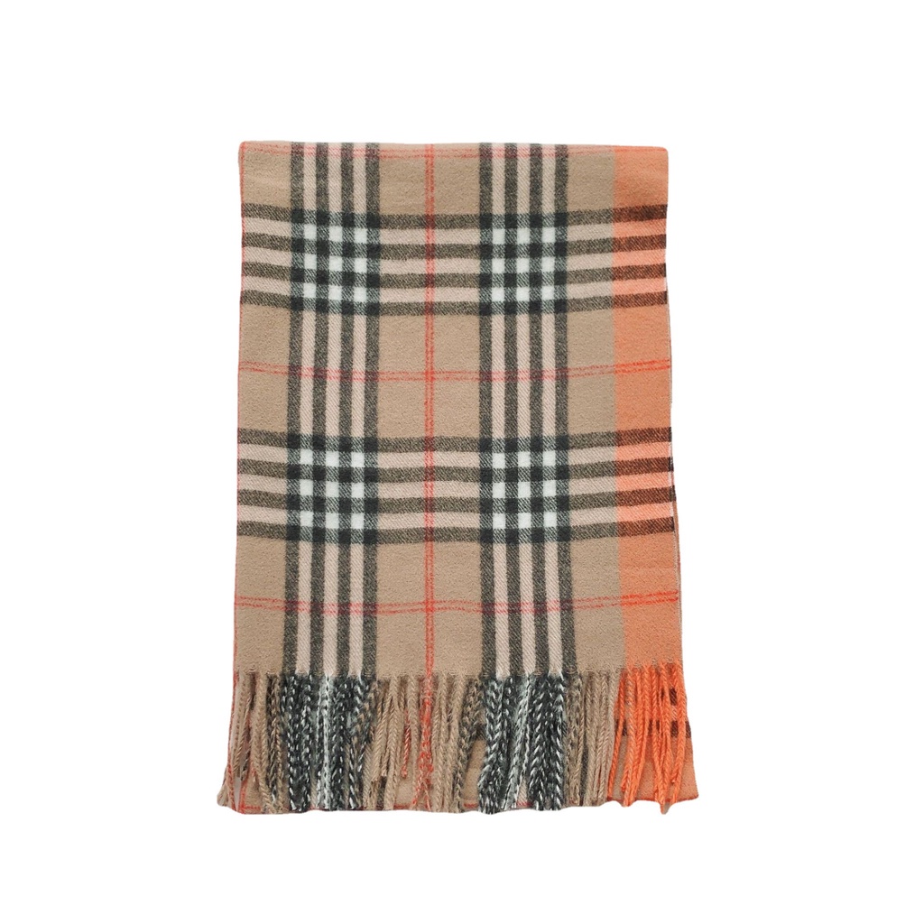 Zl Khăn Quàng Cổ cashmere Họa Tiết Kẻ Ô Chim Thời Trang Thu Đông Hàn Quốc Dành Cho Bạn Nữ