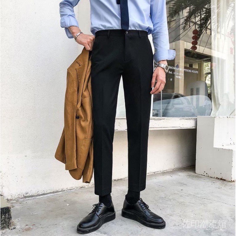 Quần Tây Baggy màu BE/TRẮNG/ĐEN/Xám Ống Suông Hàn Quốc ❤️[FREESHIP] | BigBuy360 - bigbuy360.vn