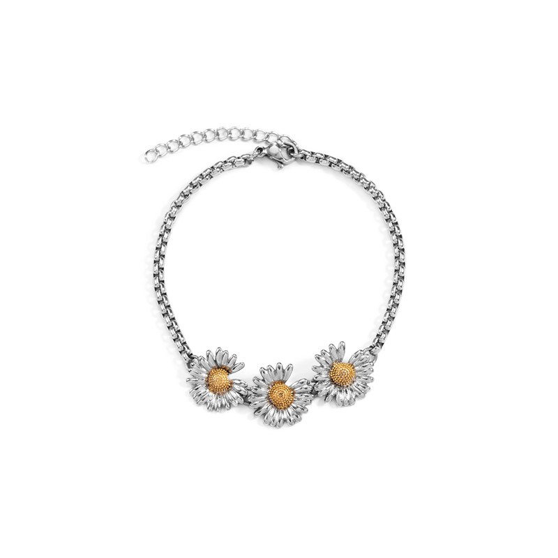 Vòng Đeo Tay Họa Tiết Hoa Cúc Nhỏ Phong Cách Hip Hop Hipster 22427