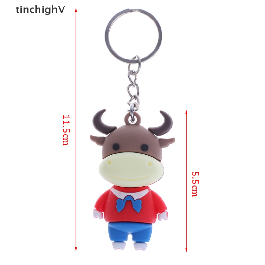 Móc Khóa Hình Búp Bê Bò Ox Năm 2021