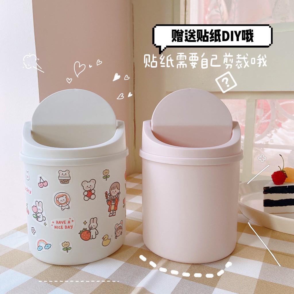 Thùng rác nắp bật Mini siêu cute