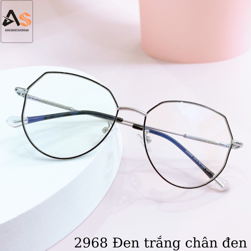 Gọng kính mắt mèo to chất liệu kim loại thời trang 2968