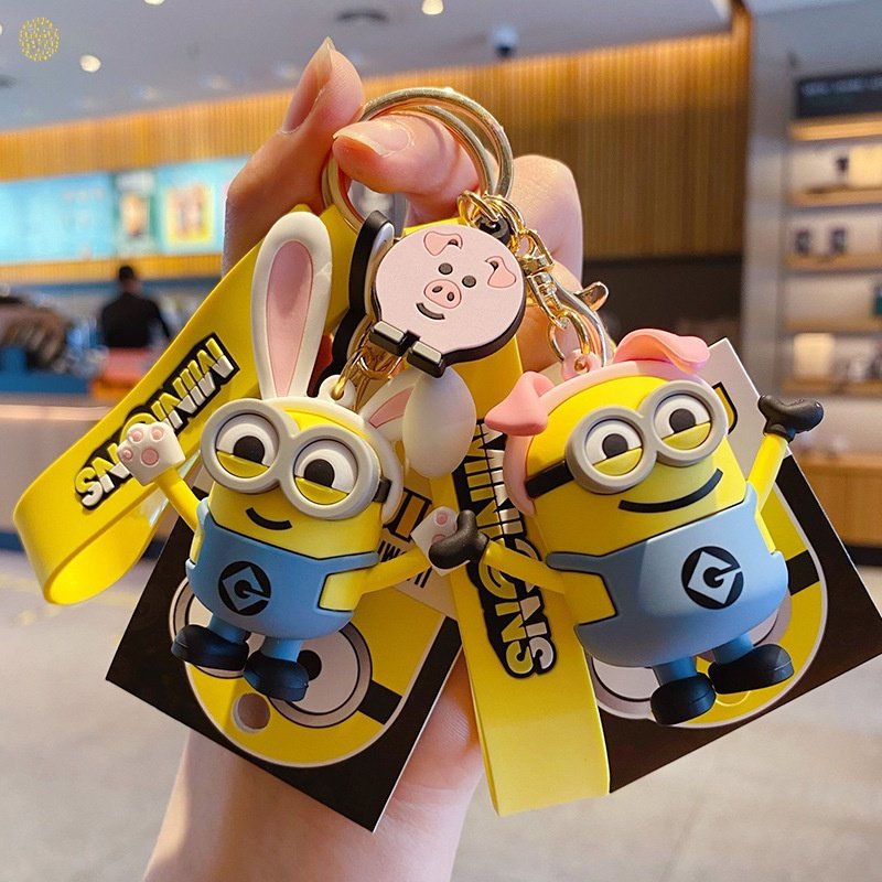 Móc Khóa Hình Minions Dễ Thương Sáng Tạo Phù Hợp Làm Quà Cho Bé Trai Và Bé Gái