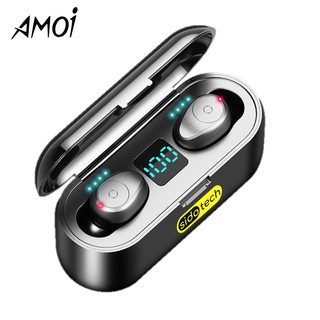 Tai nghe bluetooth ko dây TWS F9 Plus pin trâu âm thanh Hifi thuộc dòng tai phone True Wireless gaming