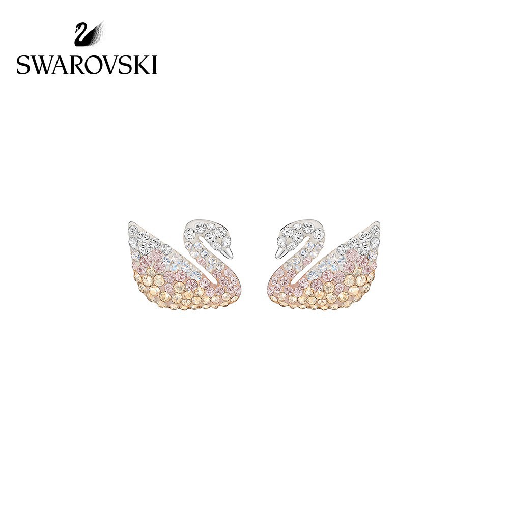 Bông Tai Hình Thiên Nga Đính Đá Swarovski 5215037