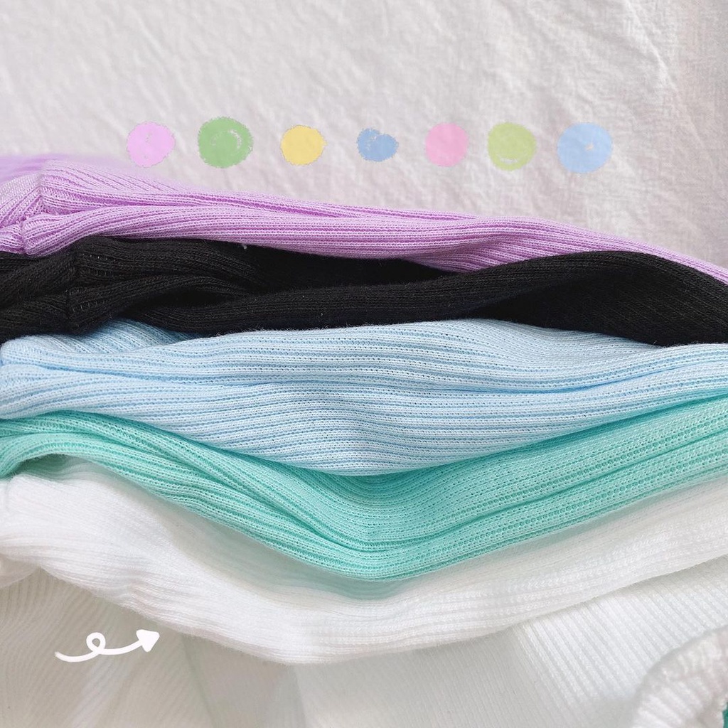 Áo Croptop Nữ SARA Form Rộng Cuốn Biên Vải Thun Gân Phong Cách Ulzzang